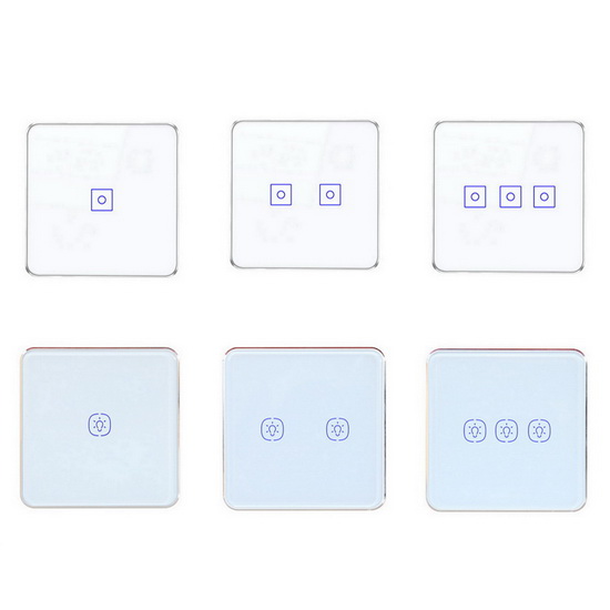 Smart home Zigbee Dimmer Switch 1 2 3 Gang Alexa Google Tuya App Control EU UK Led Buld Lamp Touch Light Smart Dimmer Switch
