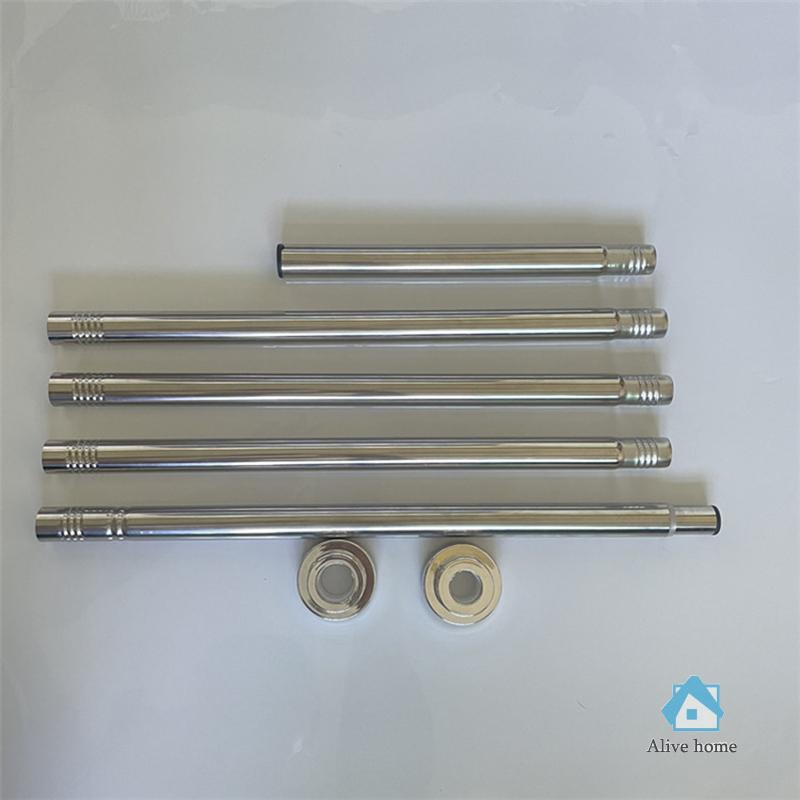  Extendable connect  Wardrobe ClothesTowels Shower Curtains joint Track Poles Rods